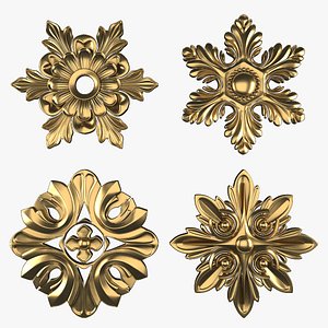3D Ornament Element Pack 21