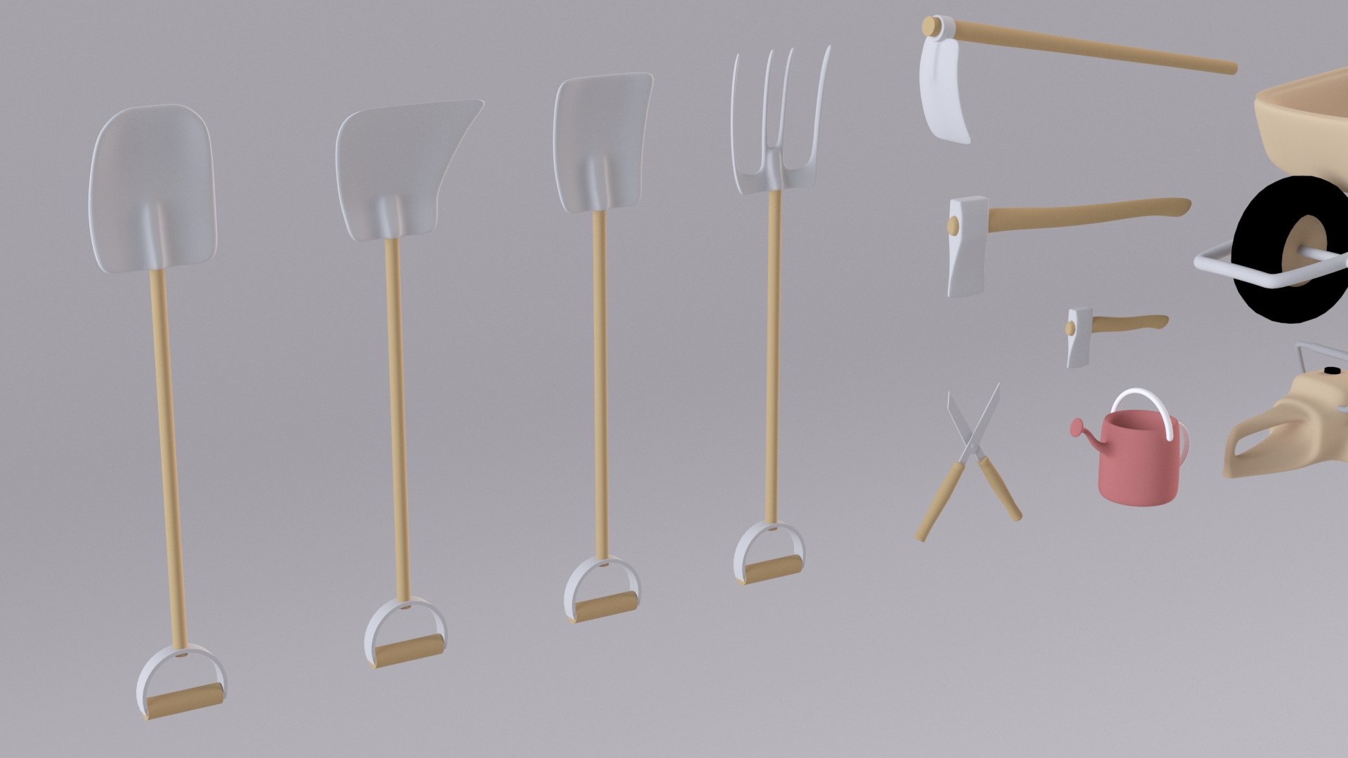 3D Farm Tool Model - TurboSquid 1650586