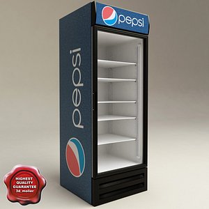 refrigerator pepsi 3d model