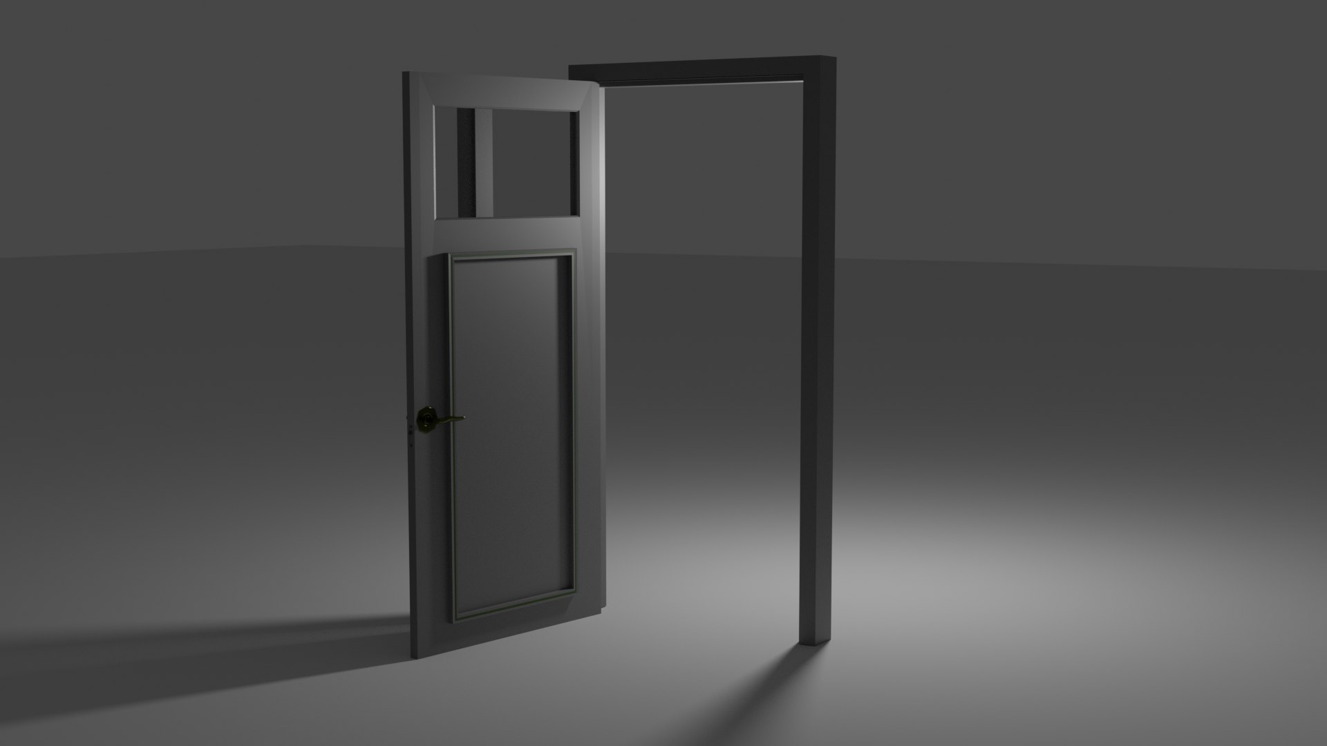 Animated Low-poly Door 3D Model - TurboSquid 1899230