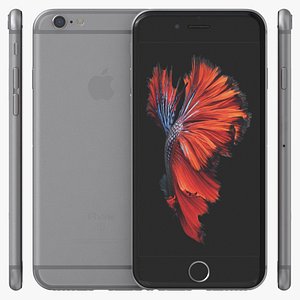 3d model apple iphone 6s space