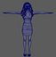 Miley Cyrus Character 3D Model Low Poly