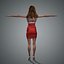 Miley Cyrus Character 3D Model Low Poly