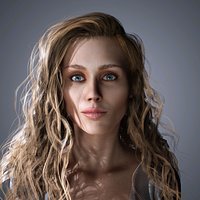 Miley Cyrus Character 3D Model Low Poly