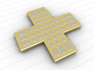 cross 3D model