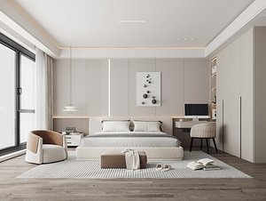 Modern bedroom 3D model