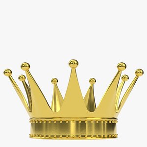 3D model Gold crown 5