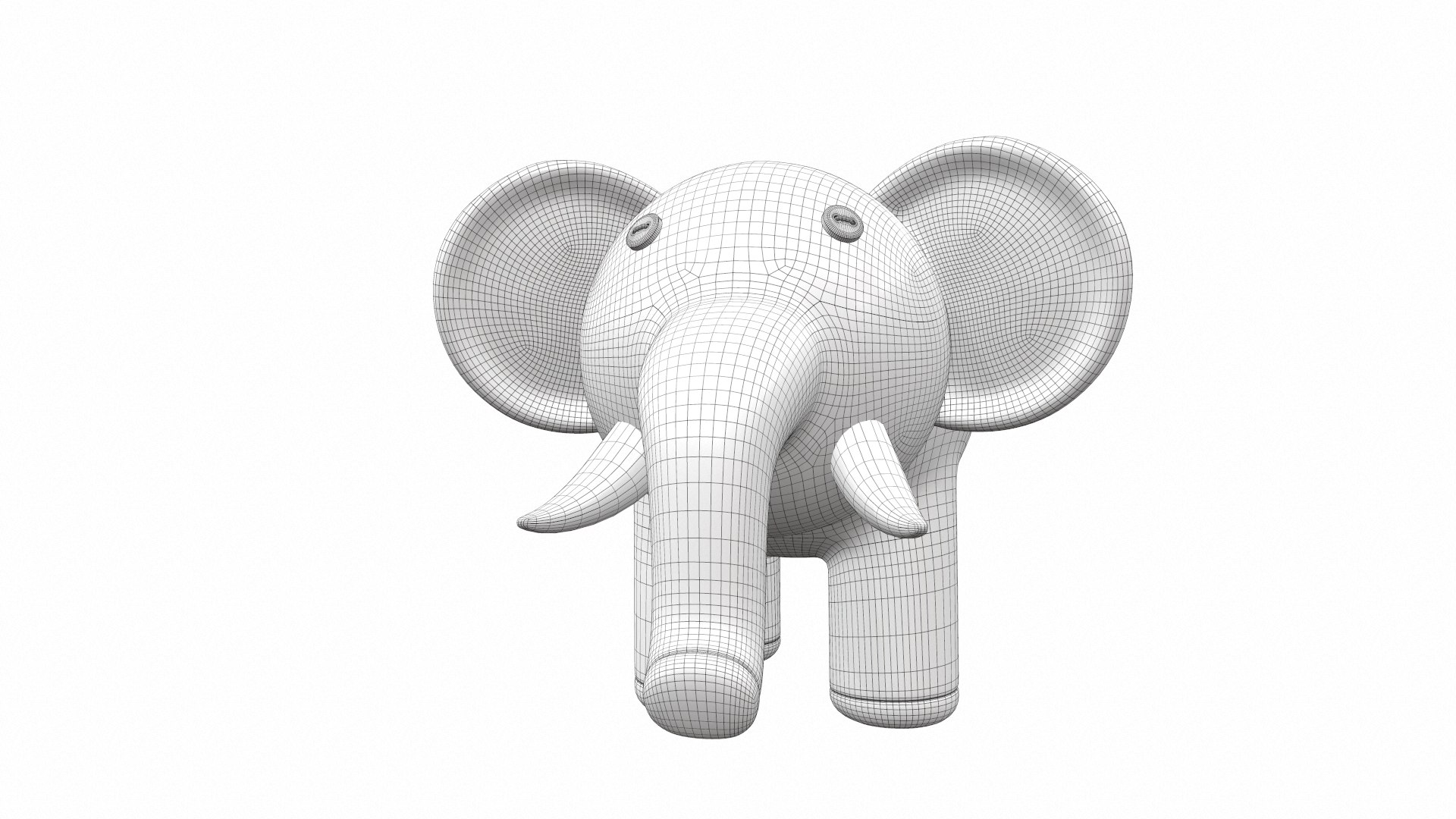 3D Plush Toy Elephant 4 TurboSquid 2109706