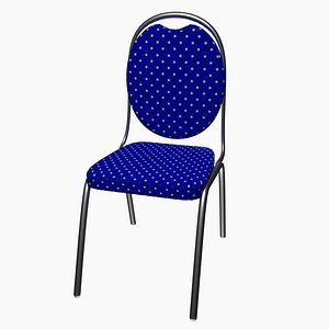 Blue Polka Dot Pattern Chair