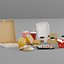 Fast Food zum Mitnehmen Niedrig G44