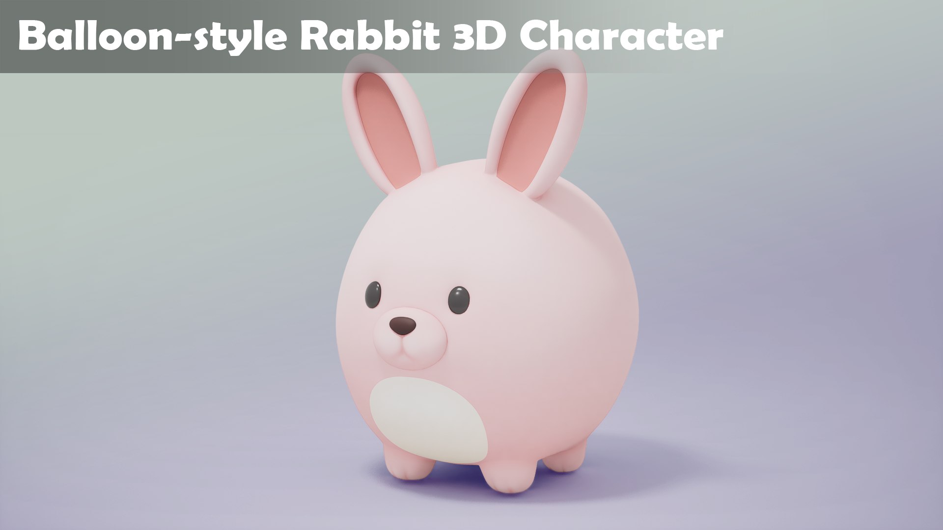 Balloon-style 3D Character-Rabbit Model - TurboSquid 2528179
