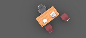 High Quality 3D model of Office Desk 3D model 3D model