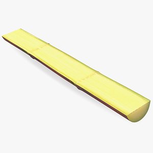 Brown Sugarcane Half Cut Piece