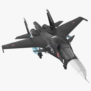 Su 34 Aircraft with X-31PM Supersonic Missile