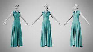Dress 55 Dark Cyan