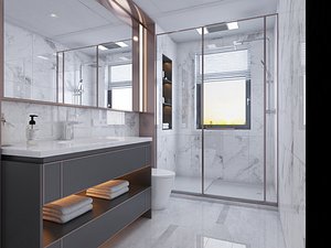 Modern Bathroom - 067 3D model