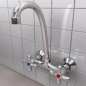 3d faucet tap model
