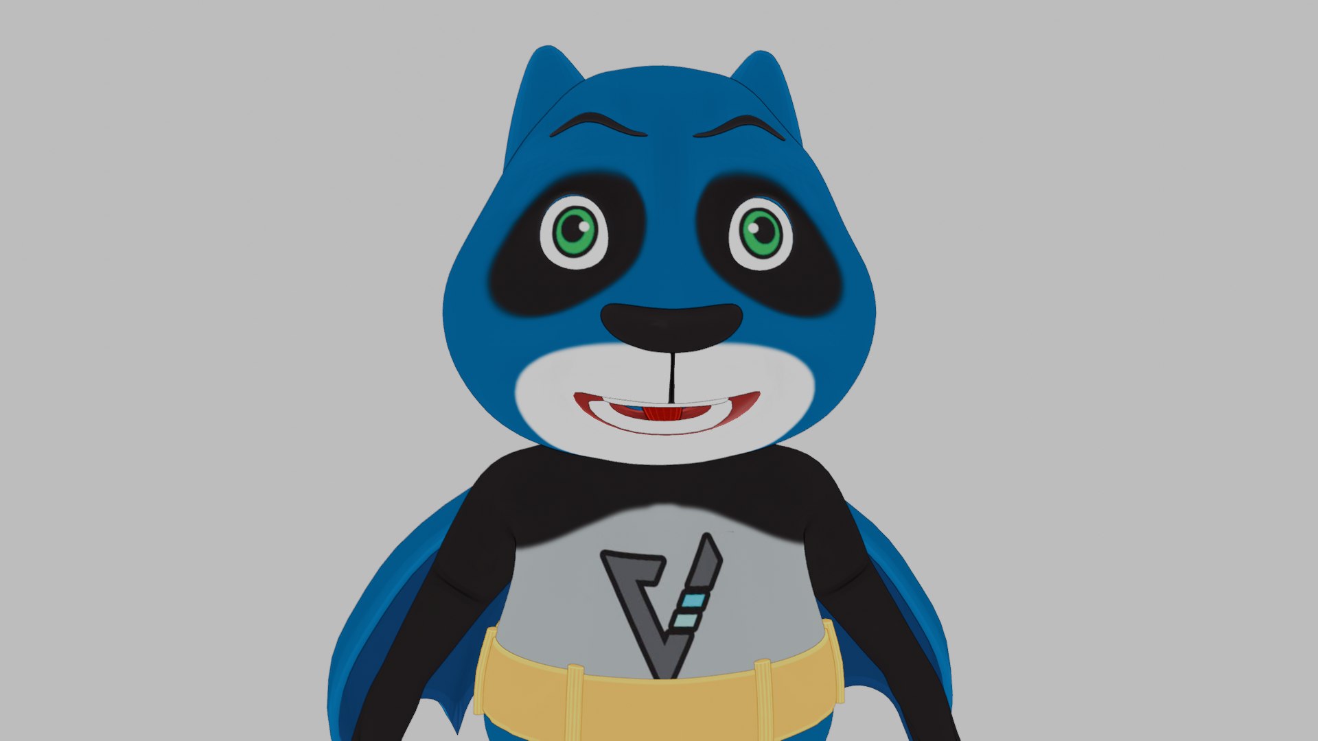 3D Asset - Cartoons - Bat - Panda - Rig 3D Model Model - TurboSquid 2282399