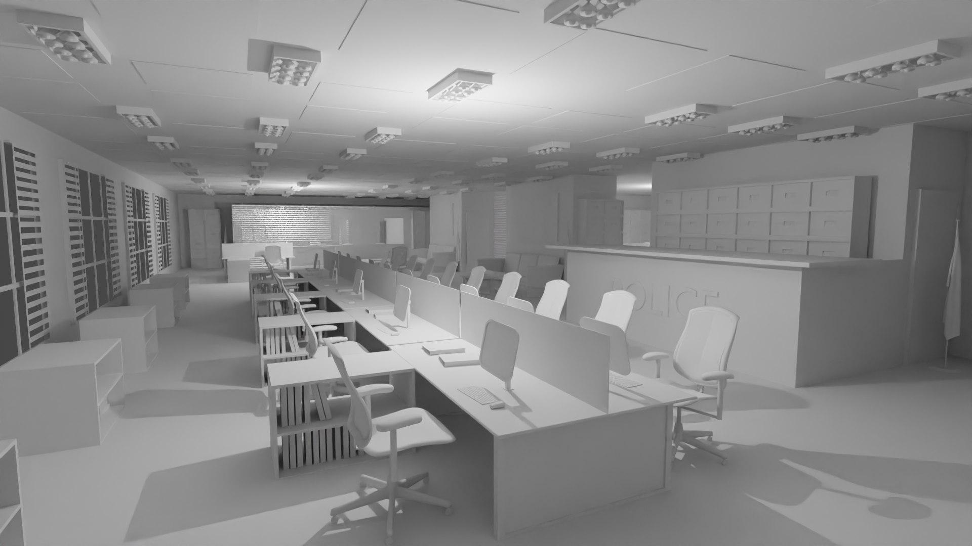 Police Station No Material Model - TurboSquid 2178754