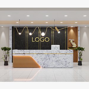 3D Reception Desk