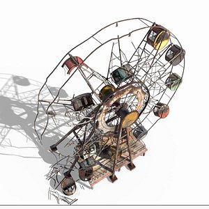 Destroyed Ferris Wheel 3D