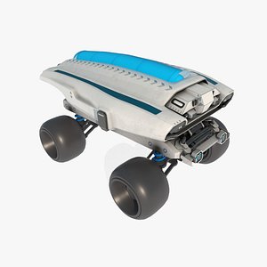 3D High tech mining vehicles and unmanned vehicles model