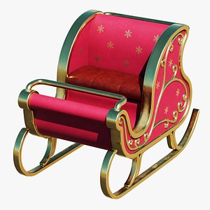 3D Premium Christmas Sleigh model