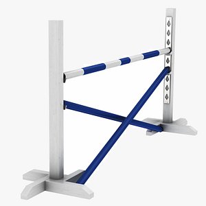 Horse Riding Arena Jumping Stand 4 3D model