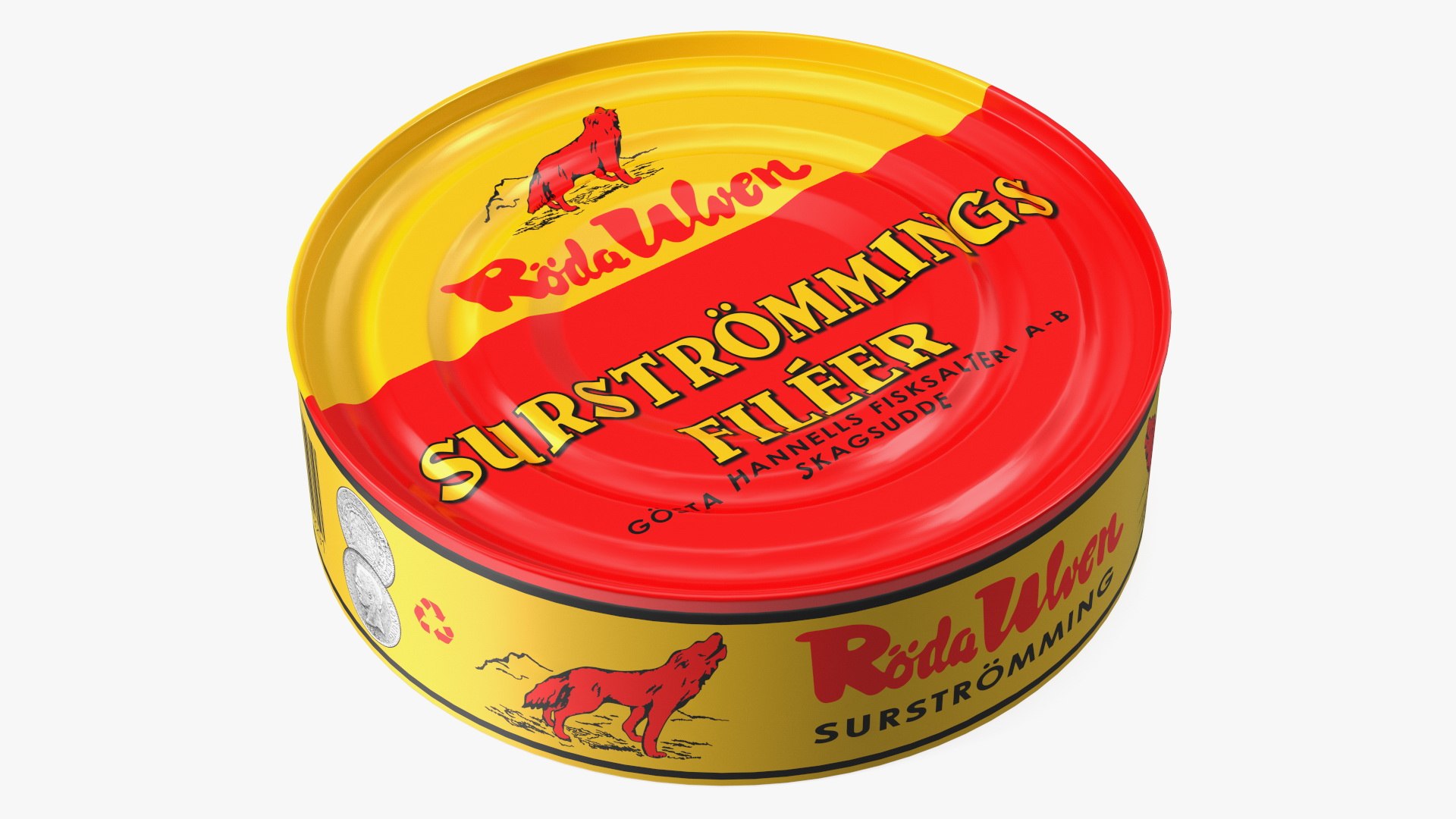 Canned Fish Surstromming 300g 3D model TurboSquid 2145654