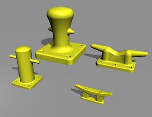 mooring bollards cleats 3ds
