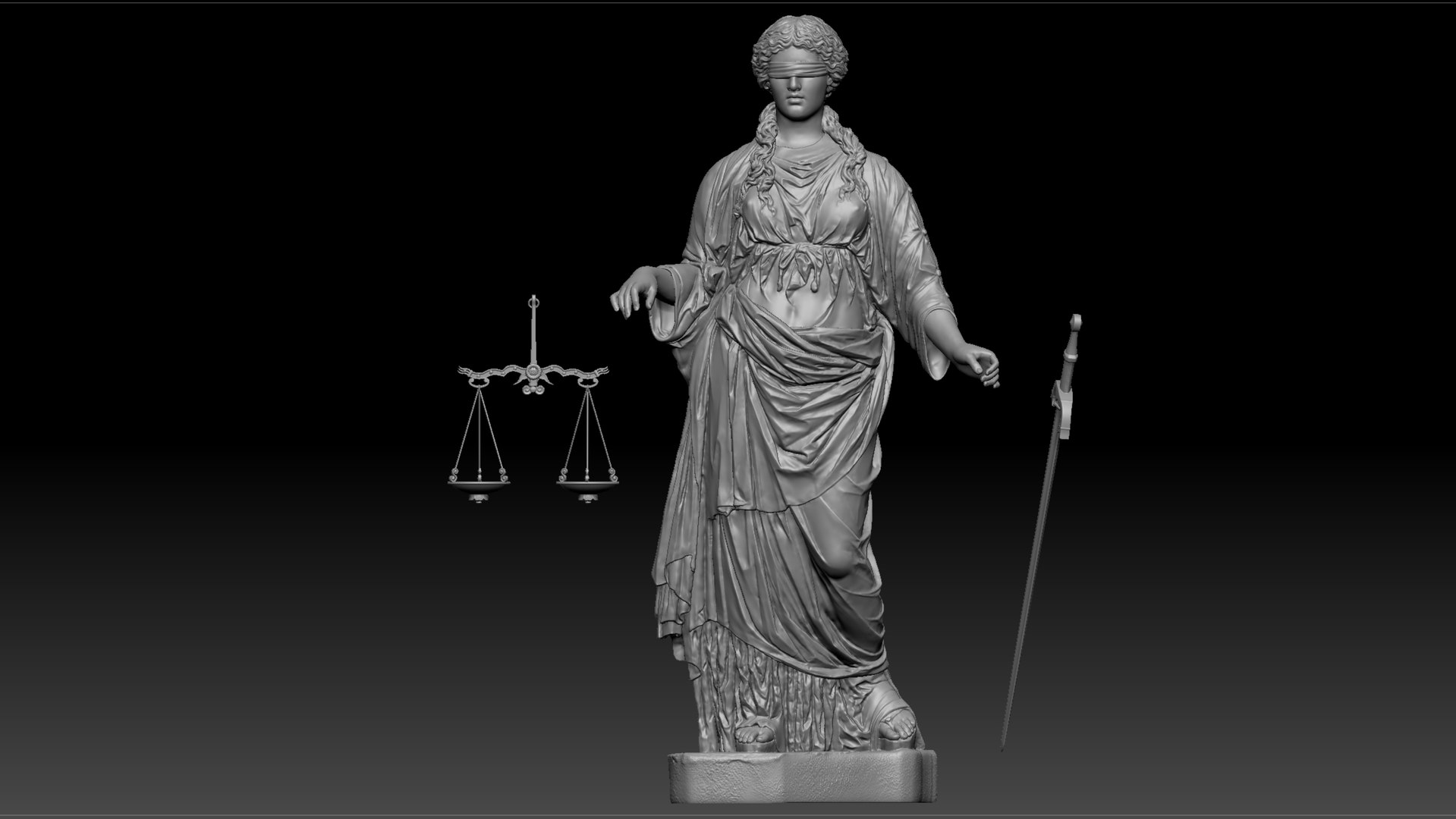LadyJustice Printable 3D - TurboSquid 1915518