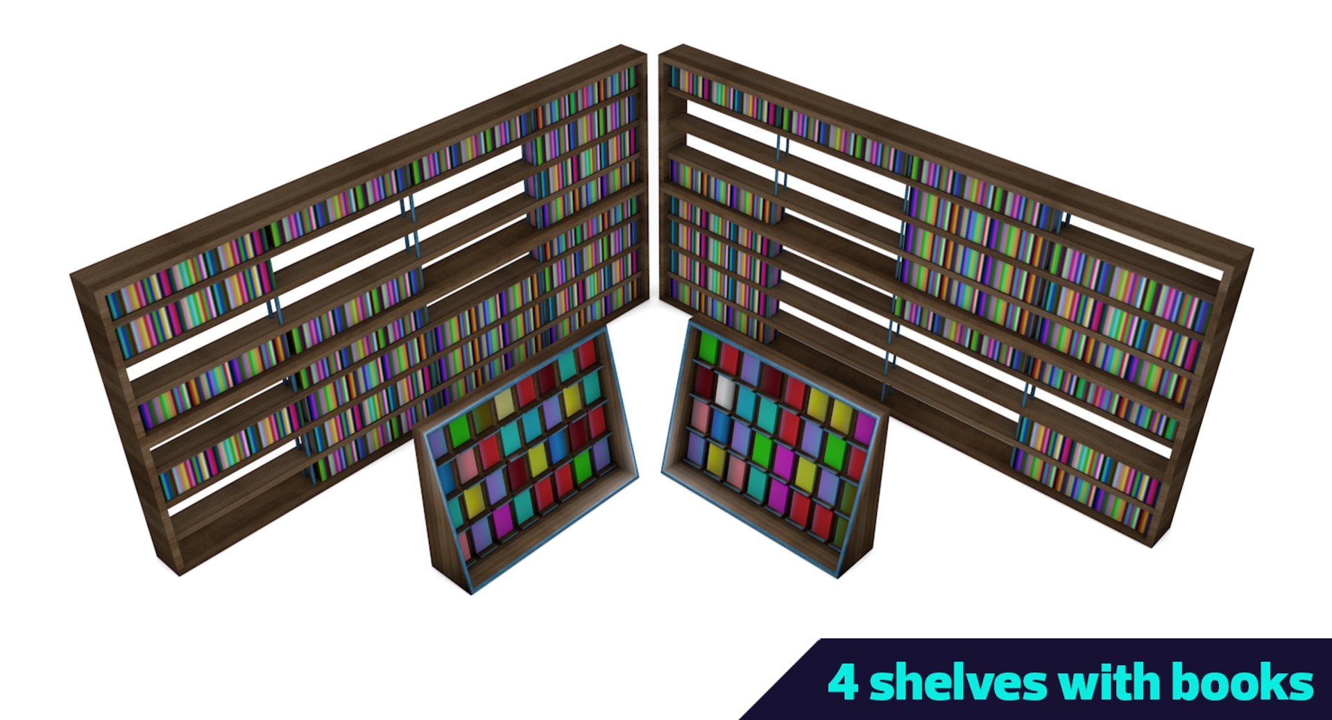 Low-poly Library Games C4d