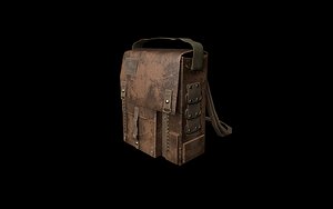 3D model vintage shoulder bag