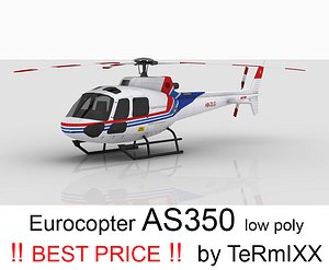 3d helicopter eurocopter as350