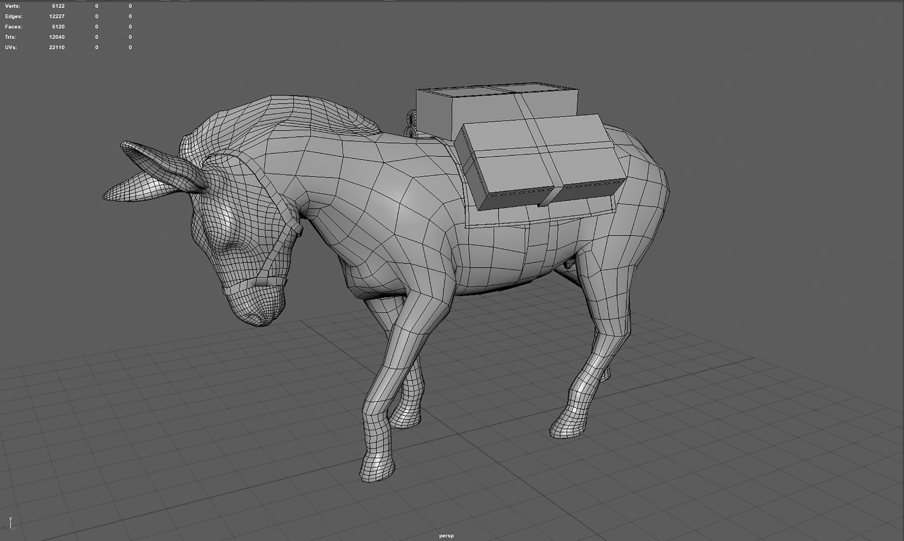DONKEY WITH LOAD 3D model - TurboSquid 1726113