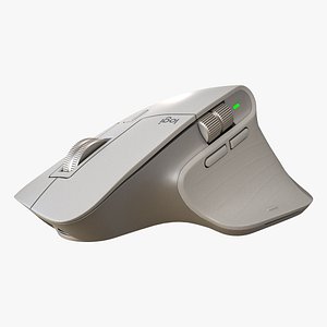 Logitech MX Master 3 Mouse White 3D model