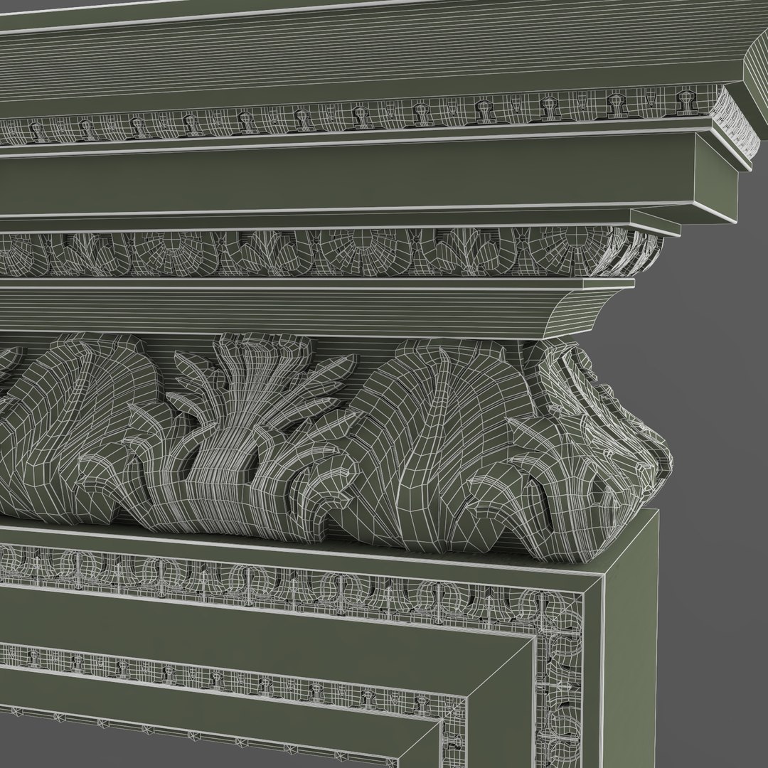 3d Classical Chimney Portal Model