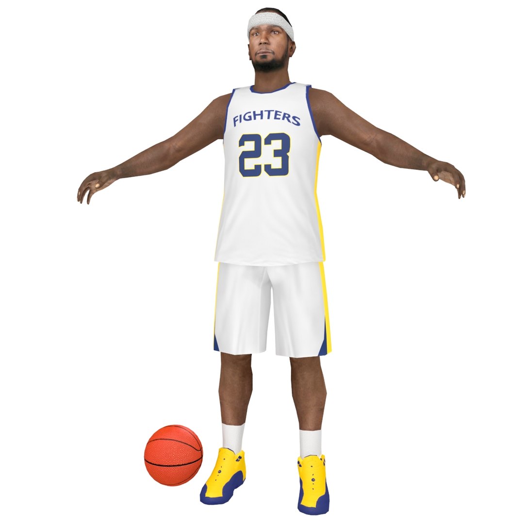 3D Model Rigged Basketball Player Ball - TurboSquid 1358281
