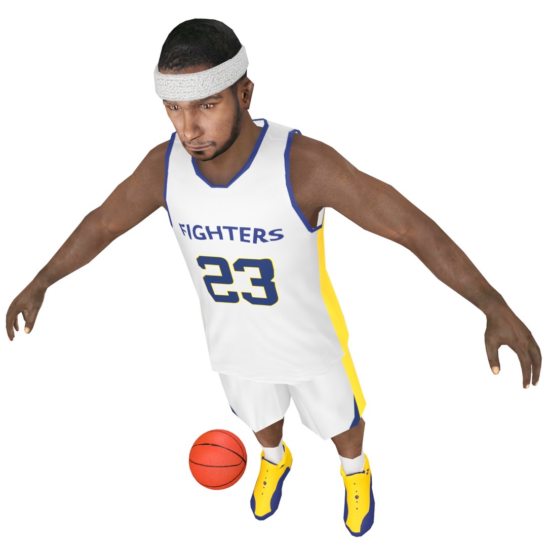 3D Model Rigged Basketball Player Ball - TurboSquid 1358281