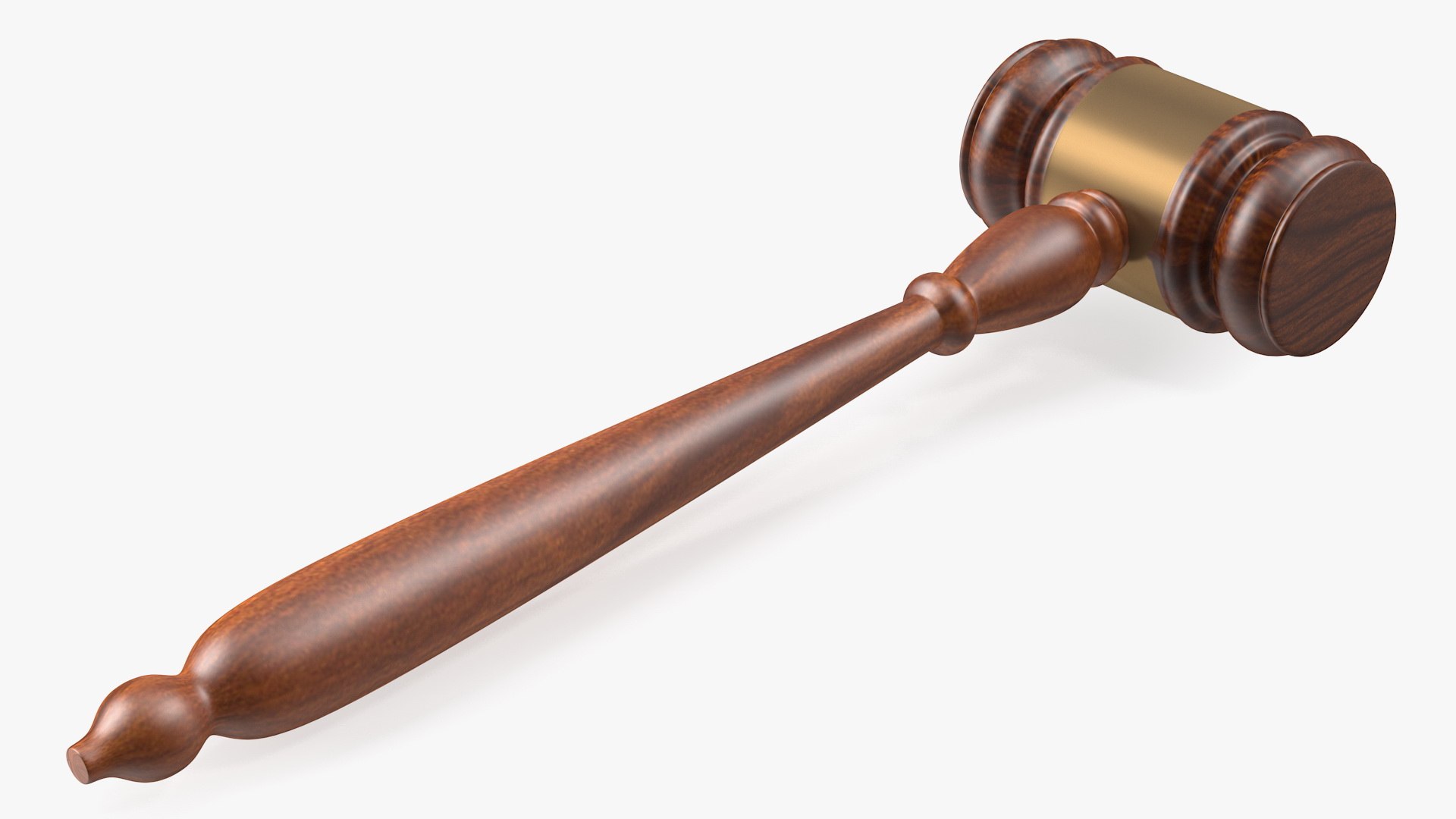 Judge Gavel 3D model preview