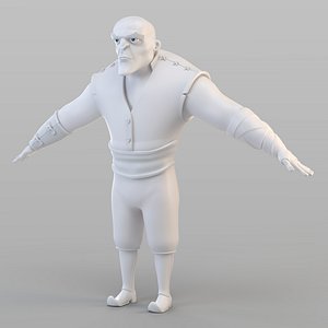 3D barbar man