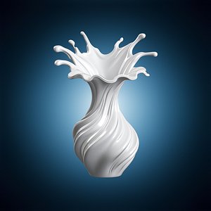 Splash Vase 3D Print Model