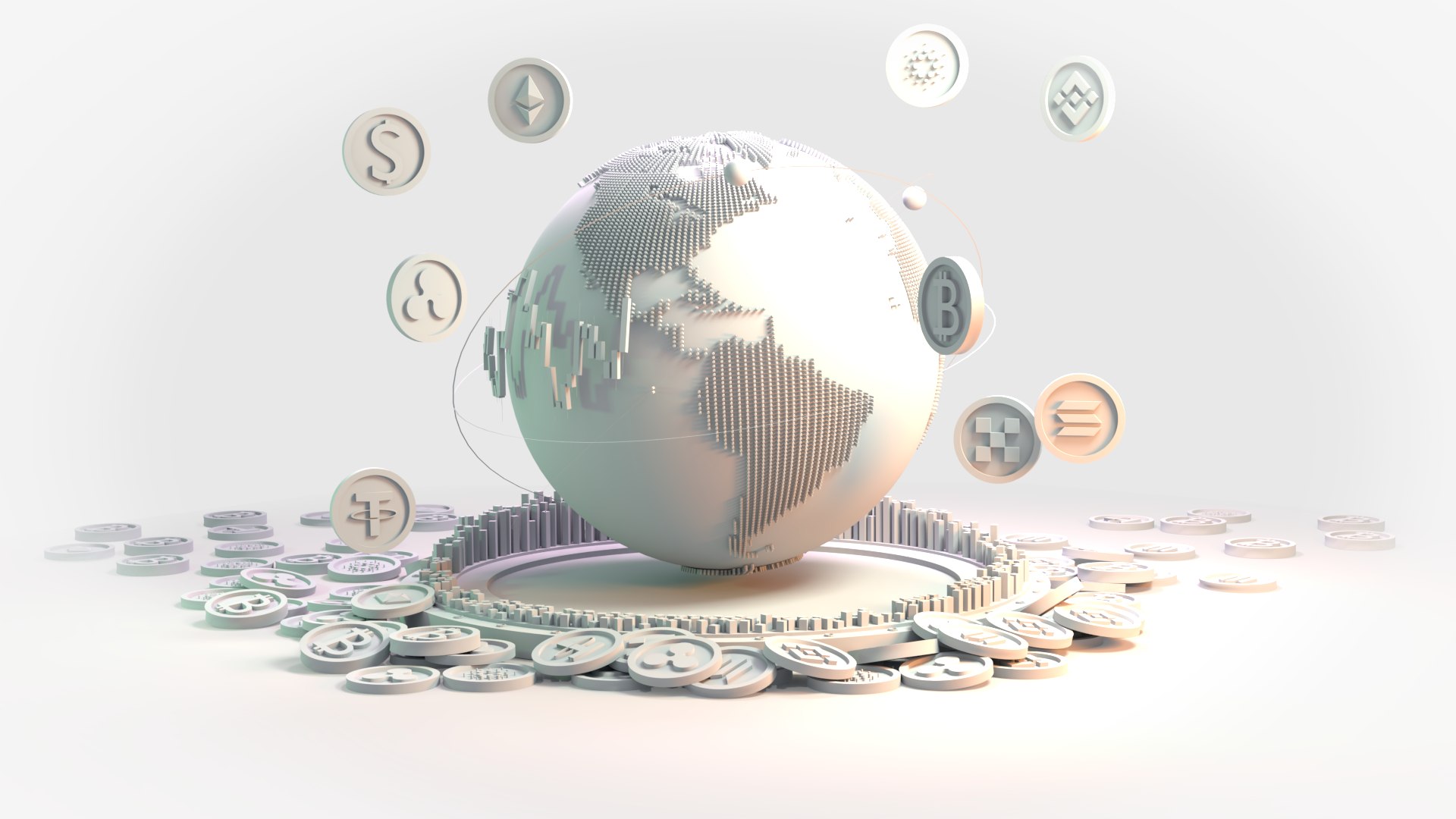 Crypto Globe 3D Model - TurboSquid 2146375