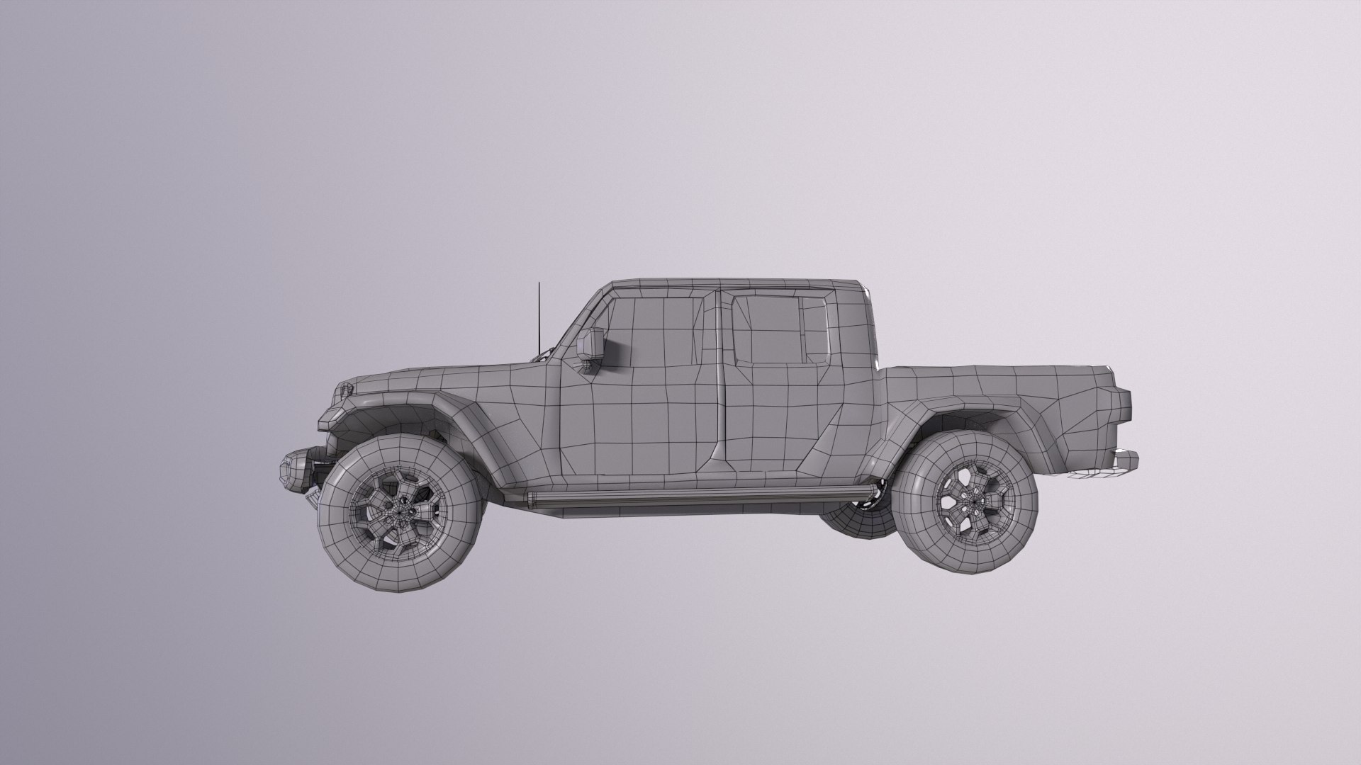 2020 Jeep Gladiator Low-poly 3D Model 3D Model - TurboSquid 2421612