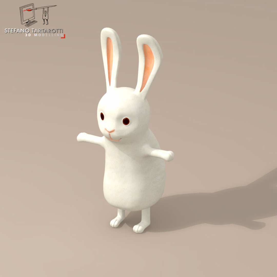 rabbit character 3d 3ds