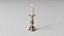 copper tall candlestick 3D model