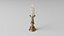 copper tall candlestick 3D model
