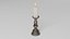 copper tall candlestick 3D model