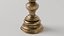 copper tall candlestick 3D model