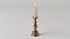 copper tall candlestick 3D model